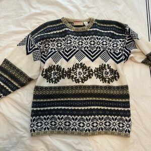 Vintage Fair Isle Knit Sweater